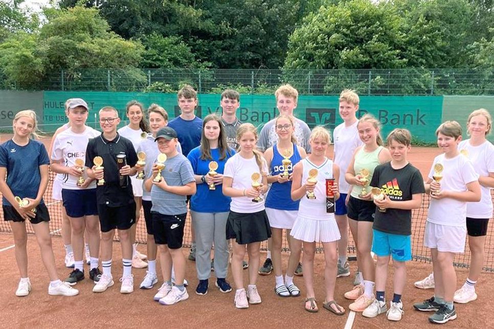 Dabei sein ist alles: Viele junge Nachwuchsspieler machten bei der Clubmeisterschaft mit.
