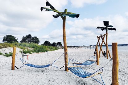 Der neue Jugendstrand gegenüber der Jugendherberge ist ein Strandabschnitt von Jugendlichen für Jugendliche.
