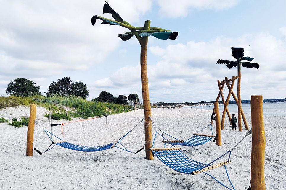 Der neue Jugendstrand gegenüber der Jugendherberge ist ein Strandabschnitt von Jugendlichen für Jugendliche.