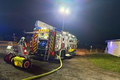 Schuppenbrand mit fünf verletzten Personen in Scharbeutz