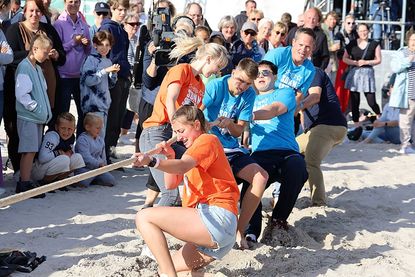 Am Freitagnachmittag wurde traditionell wieder der Wettkampf „Nordsee gegen Ostsee“ beim NDR-Festivaltag ausgefochten.