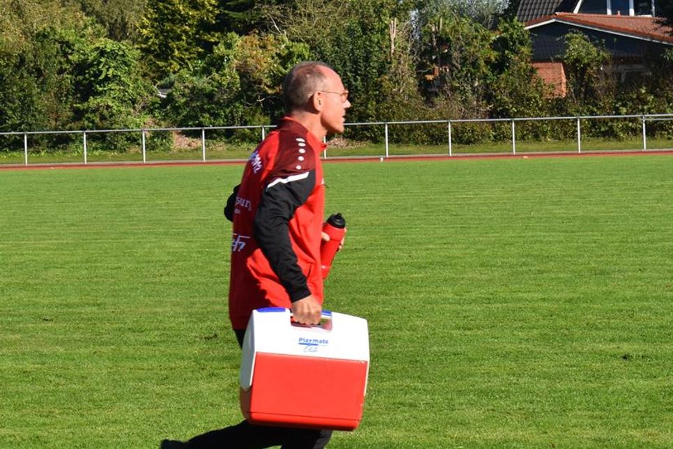 Immer im Einsatz: Betreuer  Peter Rosenfeld.
