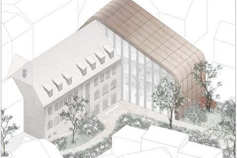Dieser Entwurf der Berliner PYSALL Architekten, KEC Planungsgesellschaft und TOPOTEK1 Landschaftsarchitekten hat gewonnen.