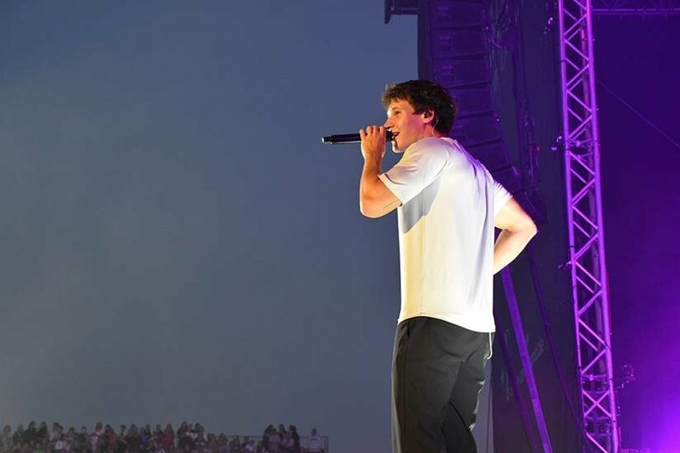 Wincent Weiss bei seinem Konzert in Timmendorfer Strand.
