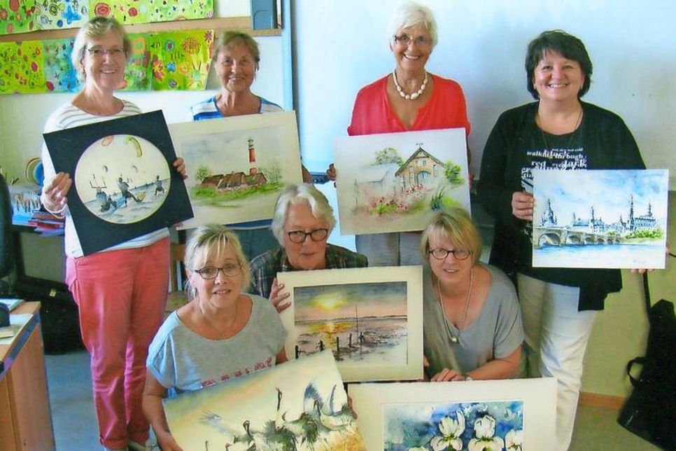 Die Ausstellergruppe.