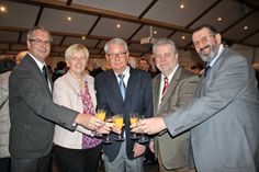 Fünf Gemeinde, fünf Bürgermeister: Hans-Peter Zink - Altenkrempe, Regina Voß - Kasseedorf, Hans-Alfred Plötner - Schönwalde, Rainer Holtz - Schashagen und Volker Weidemann - Sierksdorf (v. lks.).