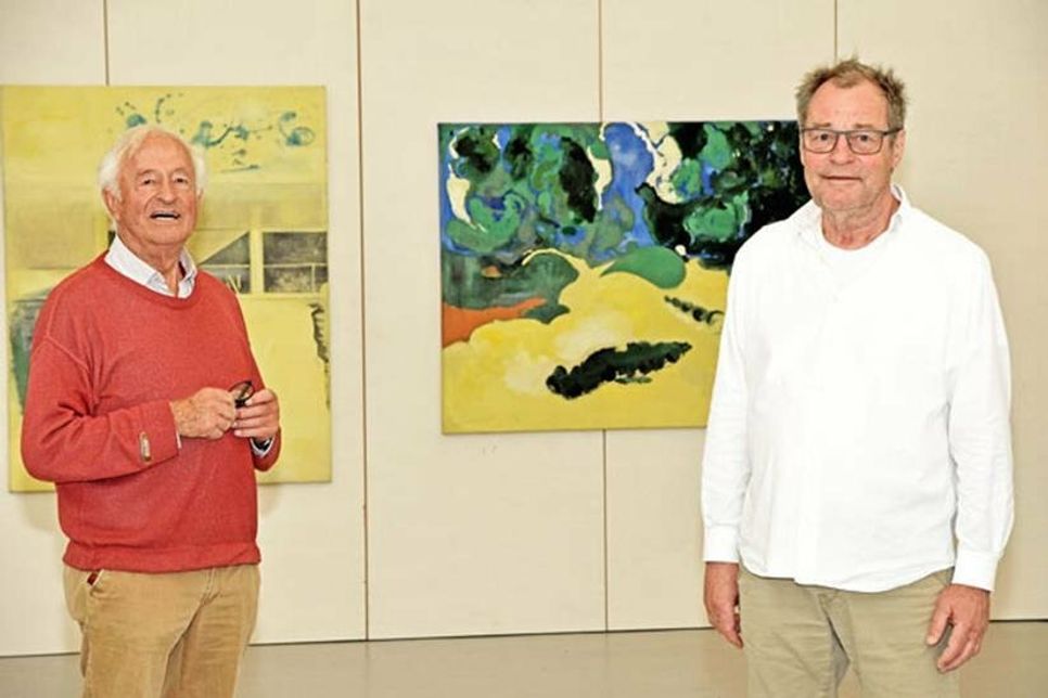 Die Kuratoren Dieter Pape und Valentin Rothmaler haben die Ausstellung zusammengestellt.