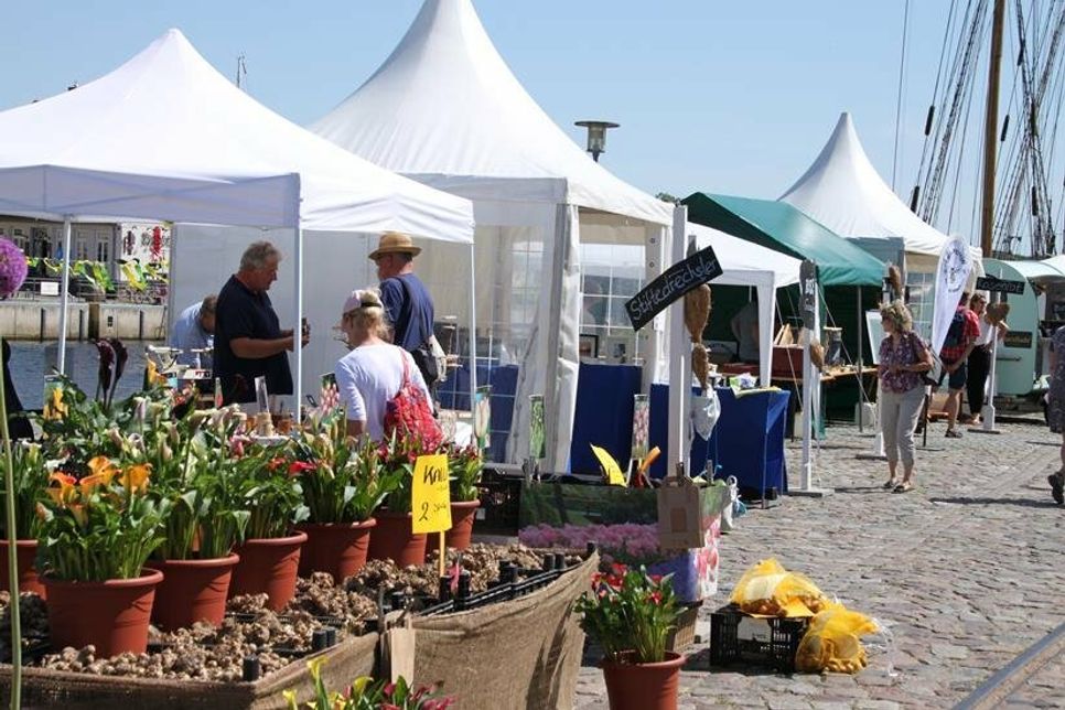 Blumen durften auf dem Green Market natürlich nicht fehlen.