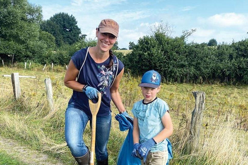 Machen gern mit: Katharina Wilkens und Sohn Henry.