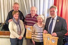 Jürgen Barmwater, Anja Nagel, Robert Lynsche, Karin Holz, Torsten Nagel freuten sich über die Ehrungen.