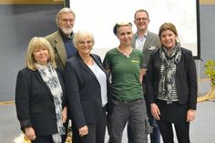 Viele Münder eine Botschaft: Macht mit beim Wettbewerb (v.l.): Sandra Red­mann, Prof. Dr. Holger Gerth, Anke Last, Sabine Watzinger, Manuel van der Poel und Julia Samtleben.