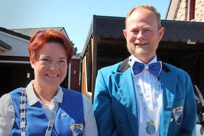 Das Vereinskönigspaar Sina Bünning und Jan Fröck.