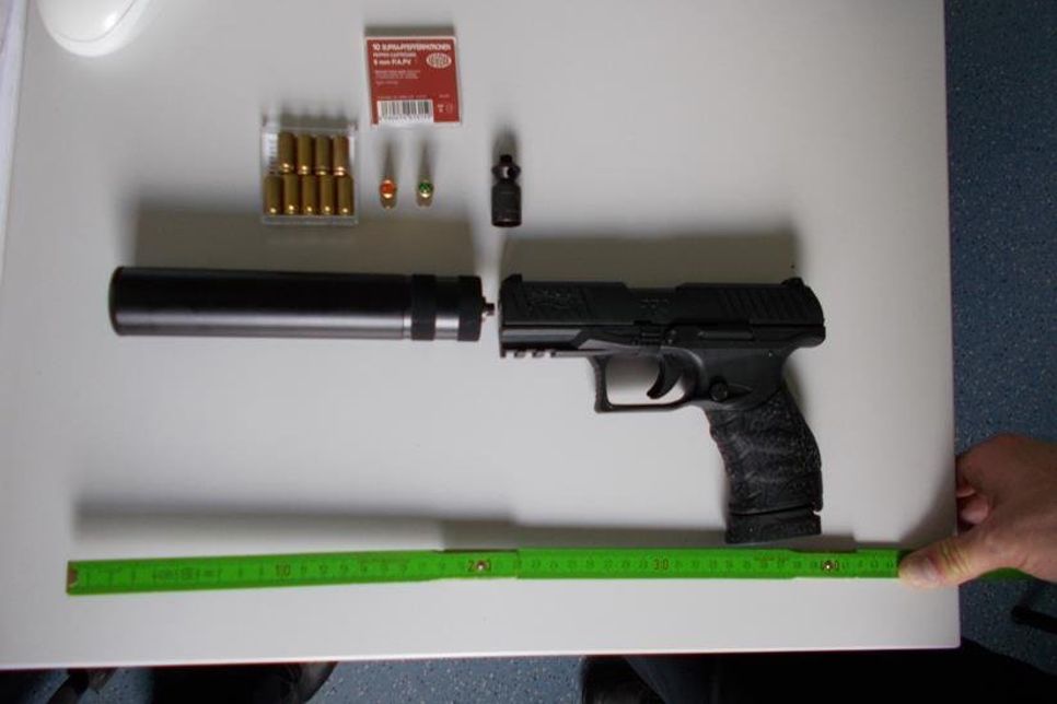 Die sichergestellte Waffe.