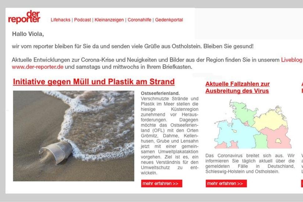 Immer bestens informiert.