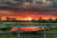 Ute Diedrichs hat wohl einen Draht zum Himmel und fotografierte dieses Lichtspiel über dem Campingplatz Brodau.