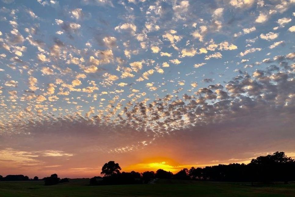 Sebastian Kloss hielt diese wunderschöne Abendstimmung im Bild fest.
