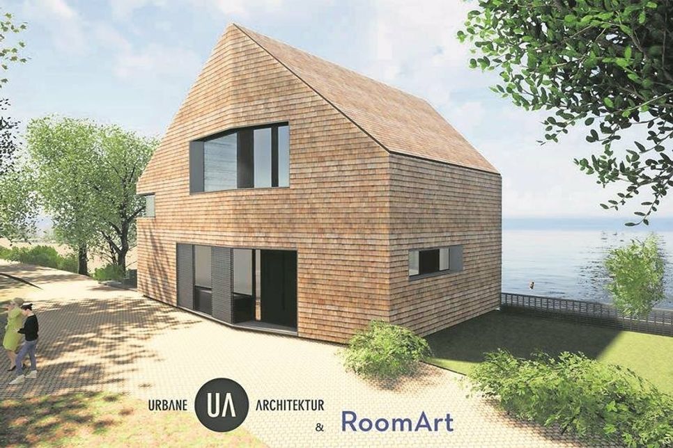 Blick vom landseitigen Uferweg.