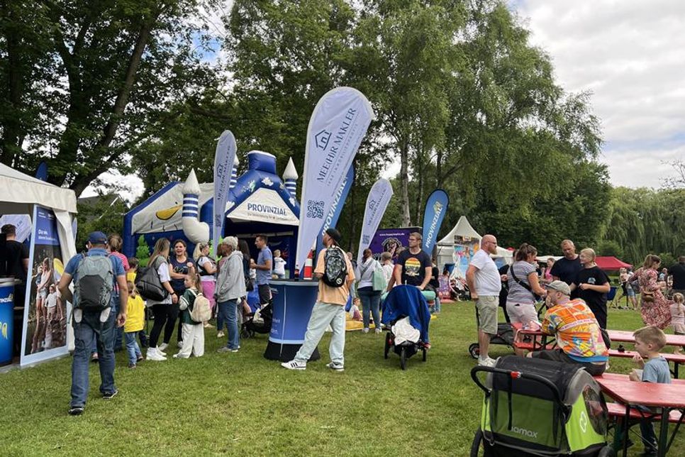 Das fünfte Gewerbefest im Kurpark war ein voller Erfolg.