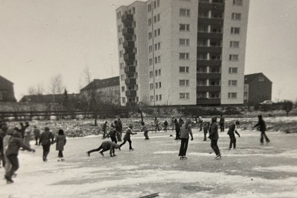 Früher war der Löschwasserteich am Westpreußenring ein Ort der Zusammenkunft.