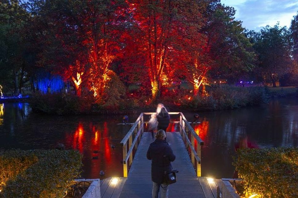 Grömitz veranstaltet auch dieses Jahr das Lichtermeer, bei dem der Kurpark bunt beleuchtet wird.