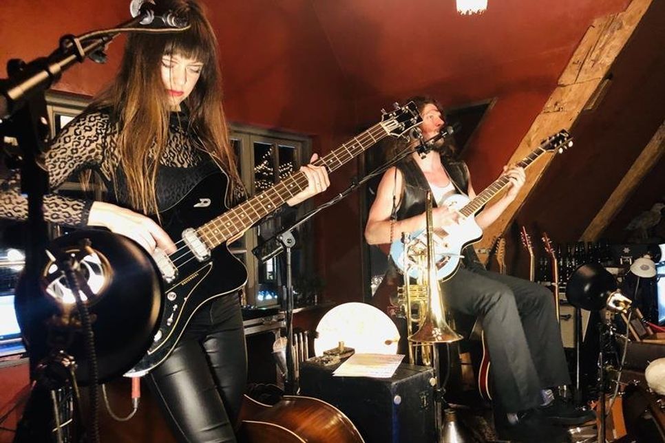 Das Lutopia Orchestra im Miera Mare Meeresküche.