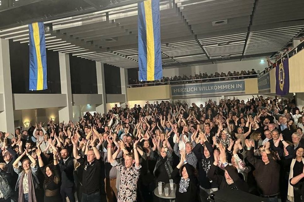 Die Zuschauer waren begeistert.