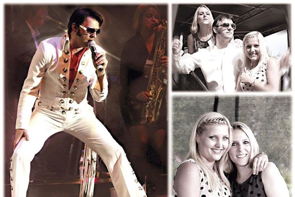 Entertainer Tom Miller („Sounds of Elvis“) und seine Sängerinnen sorgen zusammen mit DJ René Kleinschmidt für beste musikalische Unterhaltung direkt an der Wasserkante. (Foto: Veranstalter)