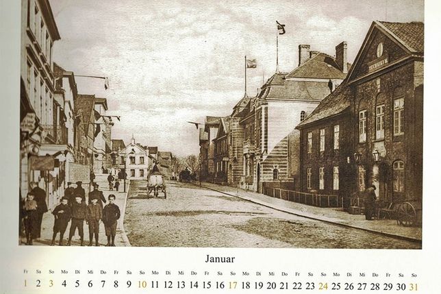 Im Januar ist die Lübecker Straße während des Ersten Weltkriegs zu sehen.
