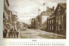 Im Januar ist die Lübecker Straße während des Ersten Weltkriegs zu sehen.