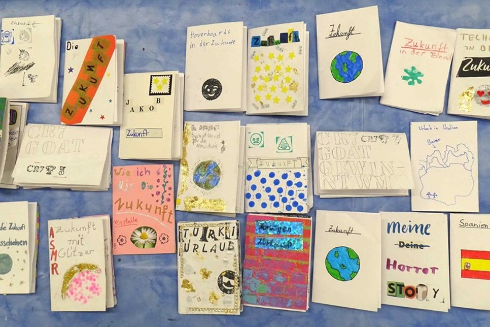 Die gestalteten Zines.