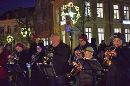 Der Preetzer Posaunenchor begleitete die gesungenen Weihnachtslieder.