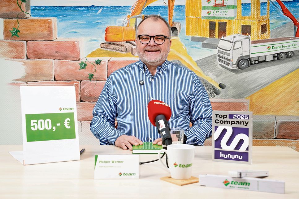Baucenterleiter Holger Werner freute sich die Institutionen, die in diesem Jahr bedacht werden, bekannt zu geben.