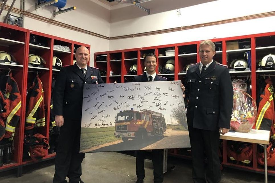 Malte Legrün, René Konietzny und Sebastian Levgrün (v. lks.).