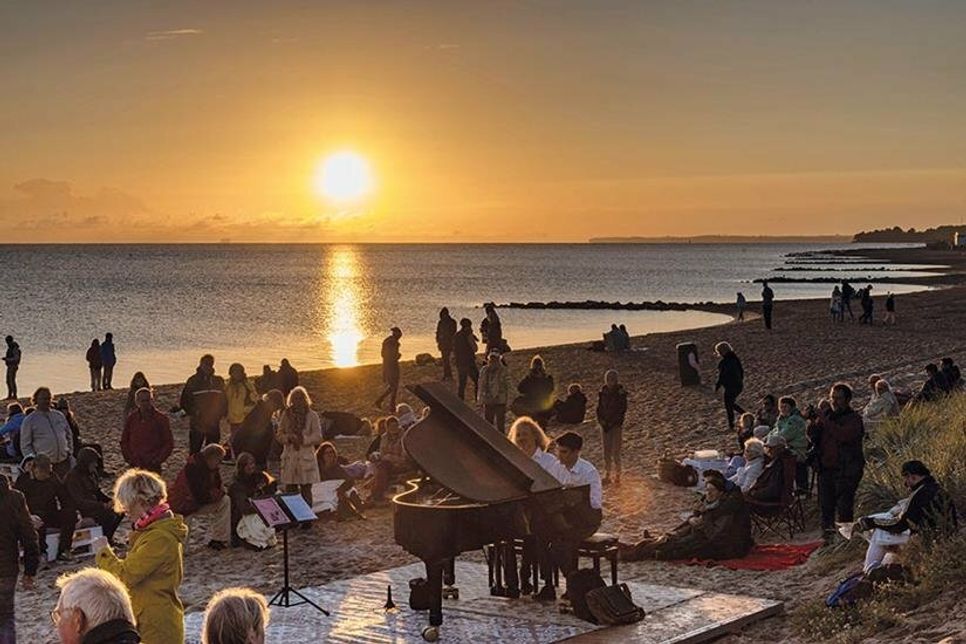 Am Sonntagmorgen ist in Niendorf wieder Sunrise Feeling angesagt.