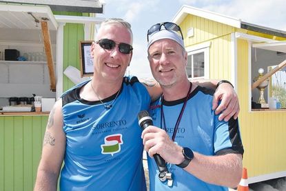 Seinen ersten öffentlichen Einsatz hatte Christian Knorr Anfang Juni als Moderator des Benefiz-Beachvolleyball-Turniers der Polizeidirektion Lübeck, das von Polizeikommissar Nicky Päsch (linsk) am Niendorfer Freistrand organisiert wurde.
