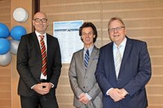 Bürgermeister Carsten Nebel (Mi.) mit Touristikleiter Thorsten Brandt (re.) und Leiter Marketing und Entwicklung Rascal Hüppe.