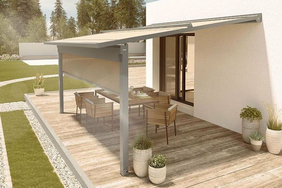 Immer eine gute Entscheidung: Eine Markise von Rolladen Kuhnert bietet Schutz vor Sonne und Regen und wertet die Terrasse auf.