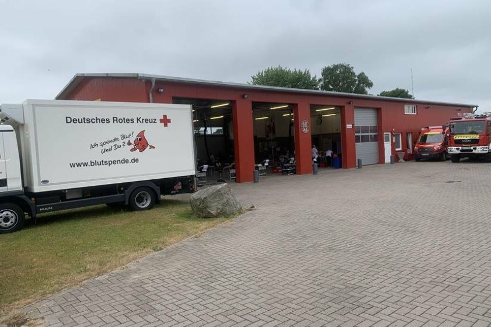 Untergebracht war das Blutspendeteam des Deutschen Roten Kreuzes (DRK) dieses Mal im örtlichen Feuerwehrgerätehaus.