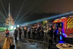 Der Musikzug der Gemeindewehr Grömitz sorgte für weihnachtliche Stimmung.