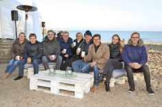 Touristiker aus Timmendorfer Strand, Scharbeutz und Dänemark beim Besuch des "Winter-StrandKlubs" in Timmendorfer Strand. (Foto: René Kleinschmidt)