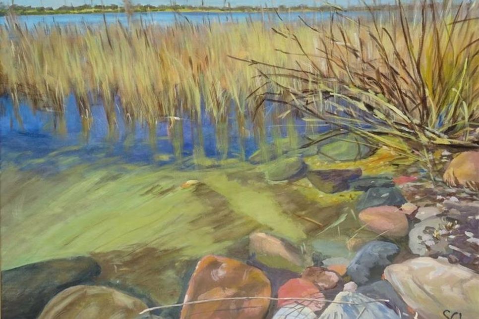„Seeufer in Klingberg“ von Susanne Cromwell.