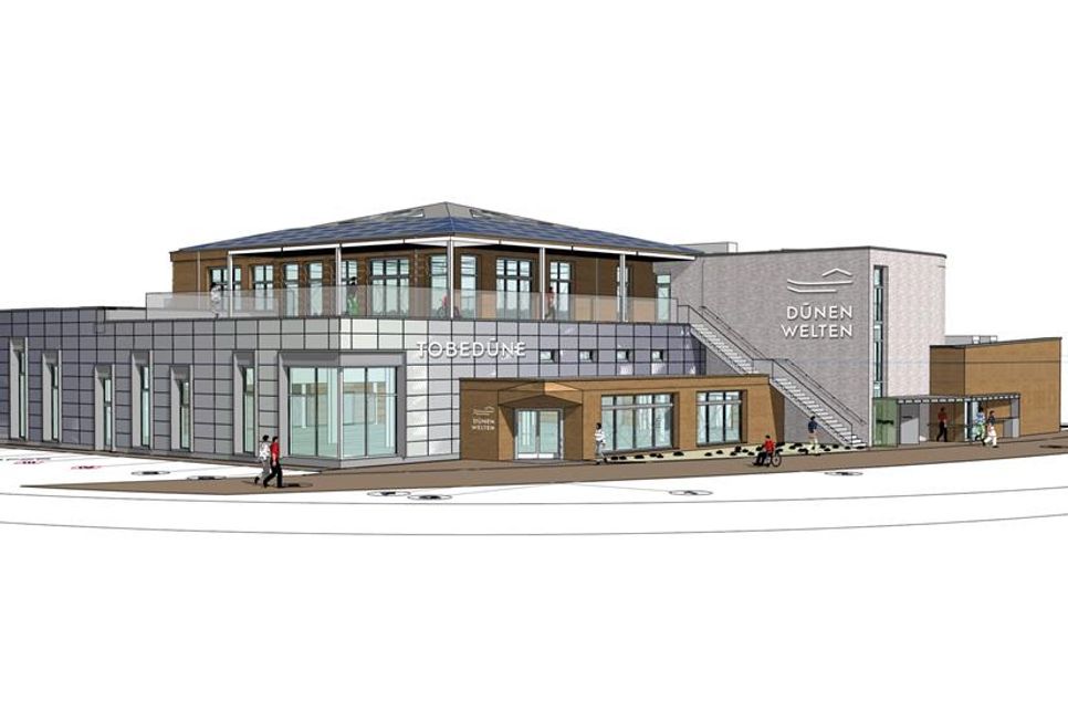 So soll das neue Multifunktionsgebäude einmal aussehen.