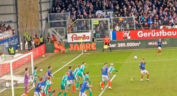 Eine der wenigen Chancen gegen Fürth.