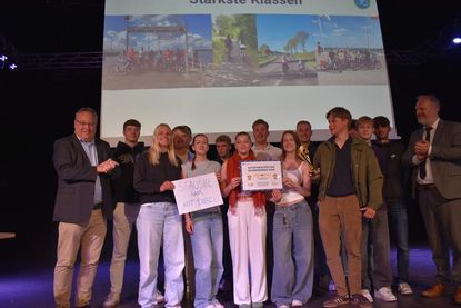 Bei den teilnehmenden Klassen errang die Klasse 12c mit über 8000 gefahrenen Kilometern ein sensationelles Ergebnis.