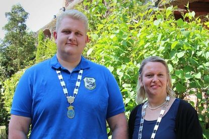 Das Vereinskönigpaar 2023 Andre Hamer und Sabrina Langhoff.