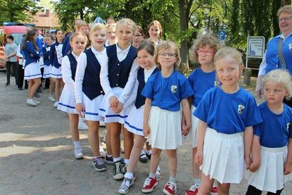 Die kleine Garde und die Minis kurz vor dem Festumzug.