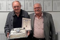 Holger Bumann und Uwe Oldenburg DKB- und SHKV-Präsident (v. lks.).