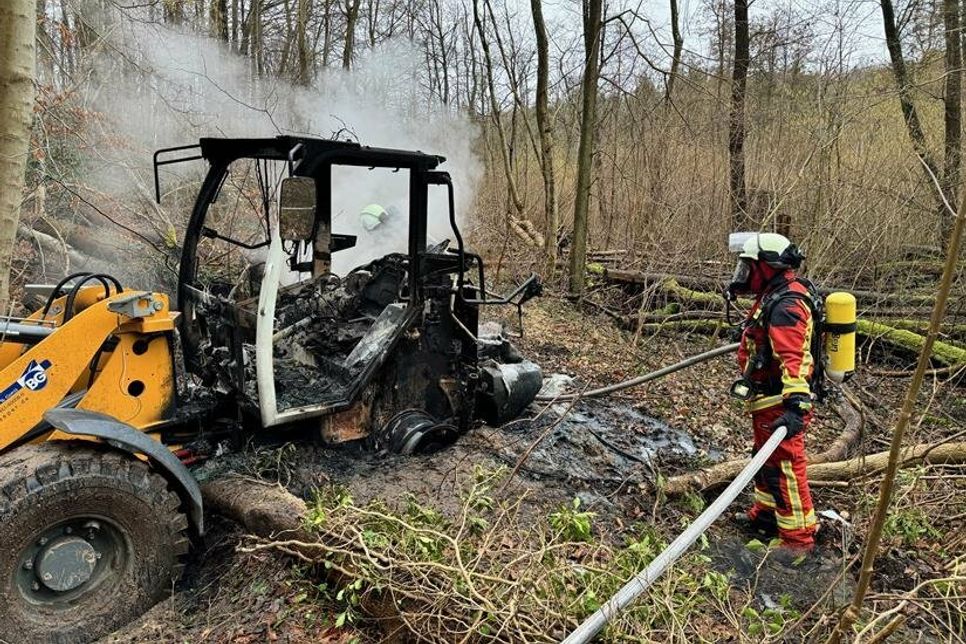 Das Feuer wurde unter Atemschutz gelöscht.