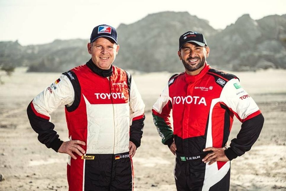 Das saudi-arabisch/ostholsteinisches Duo Yazeed Al-Rajhi und Dirk von Zitzewitz (lks.) aus Karlshof kämpfte in der ersten „Dakar“-Hälfte noch um einen Podiumsplatz. Ein technischer Rückschlag sorgte dann für Ernüchterung.