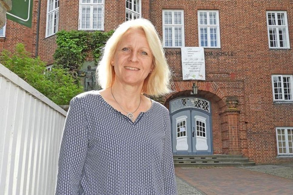 Schulleiterin Tanja Dietrich freut sich, dass das Leben allmählich zurückkehrt an die Voss-Schule.